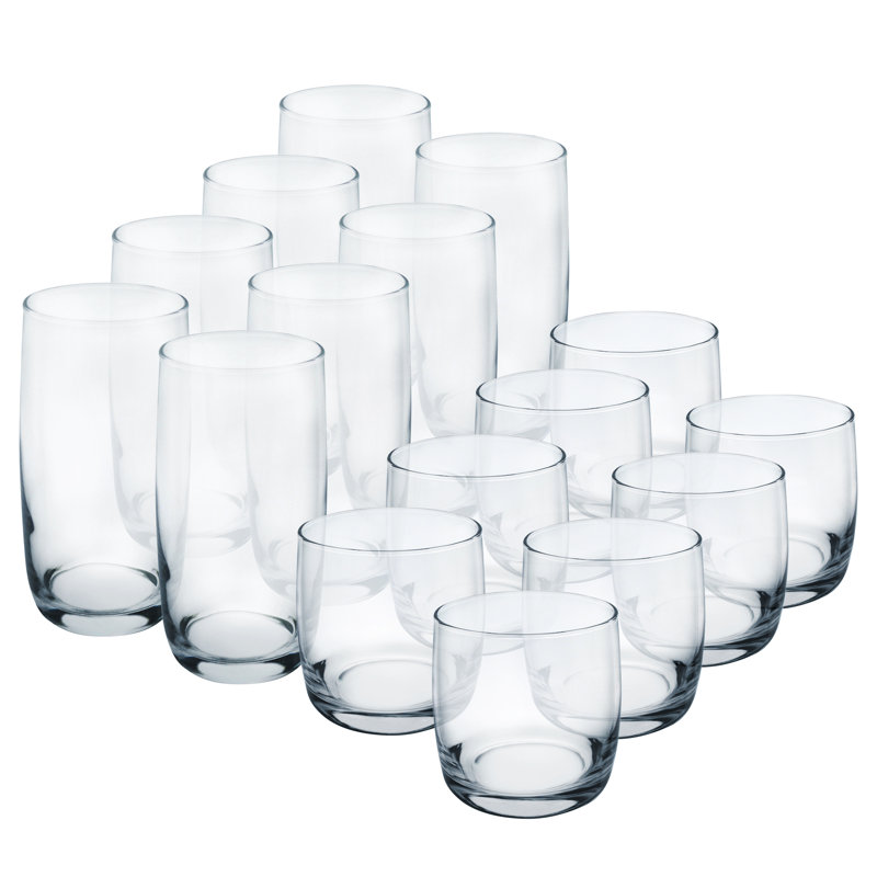 Latitude Run® Pratiksha 16 Piece Assorted Glassware Set & Reviews